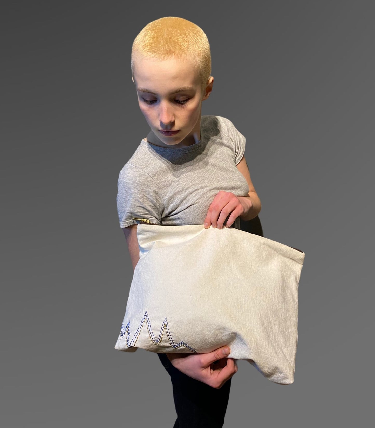 Oversized Organic Cotton Clutch