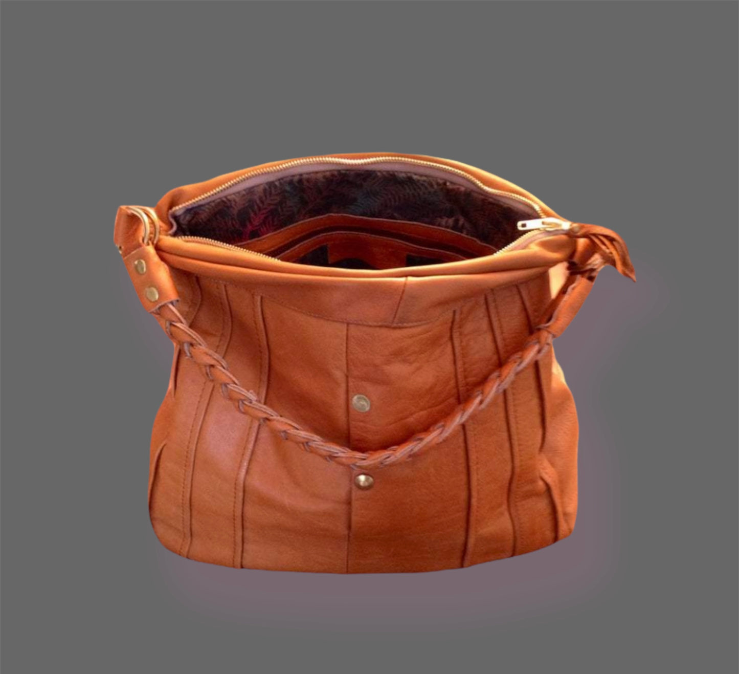 Convertible Day Bag with Braided Handle