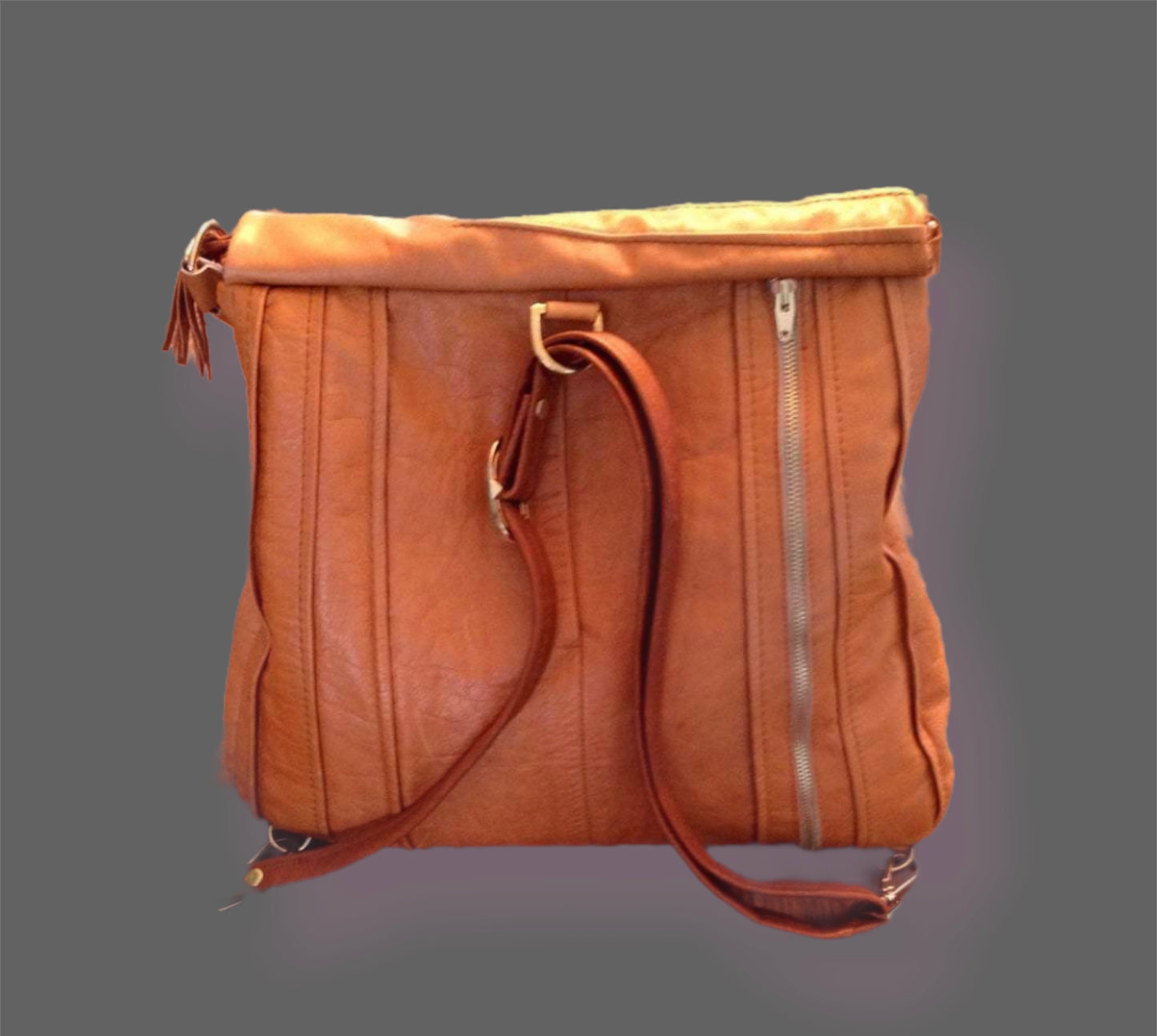 Convertible Day Bag with Braided Handle